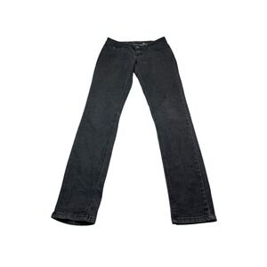 5ive Western Jeans Women 5 Black Denim Cotton Stretch Rhinestone Low-Rise Skinny